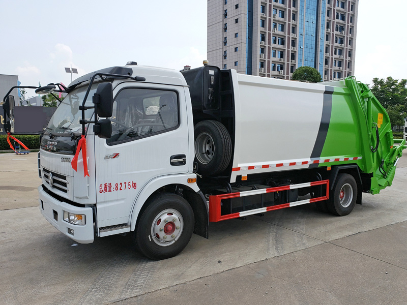 国六18立方东风天龙后双桥 压缩垃圾车